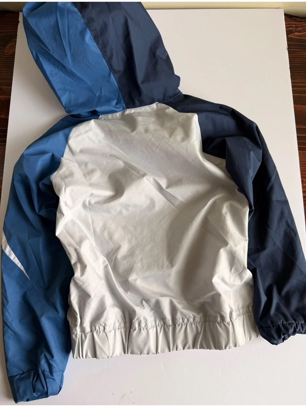 Nike Boys Colorblock Windbreaker Hooded Jacket Big Swoosh Size 6